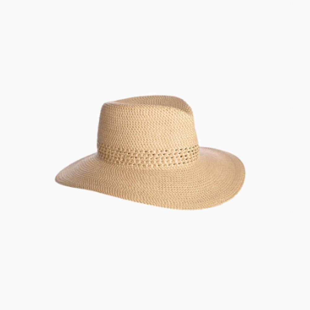 Eric Javits SQUISHEE® BAYOU FEDORA HAT, Peanut
